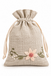 Embroidered Linen Pot Pouri Sachet