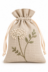 Embroidered Linen Pot Pouri Sachet